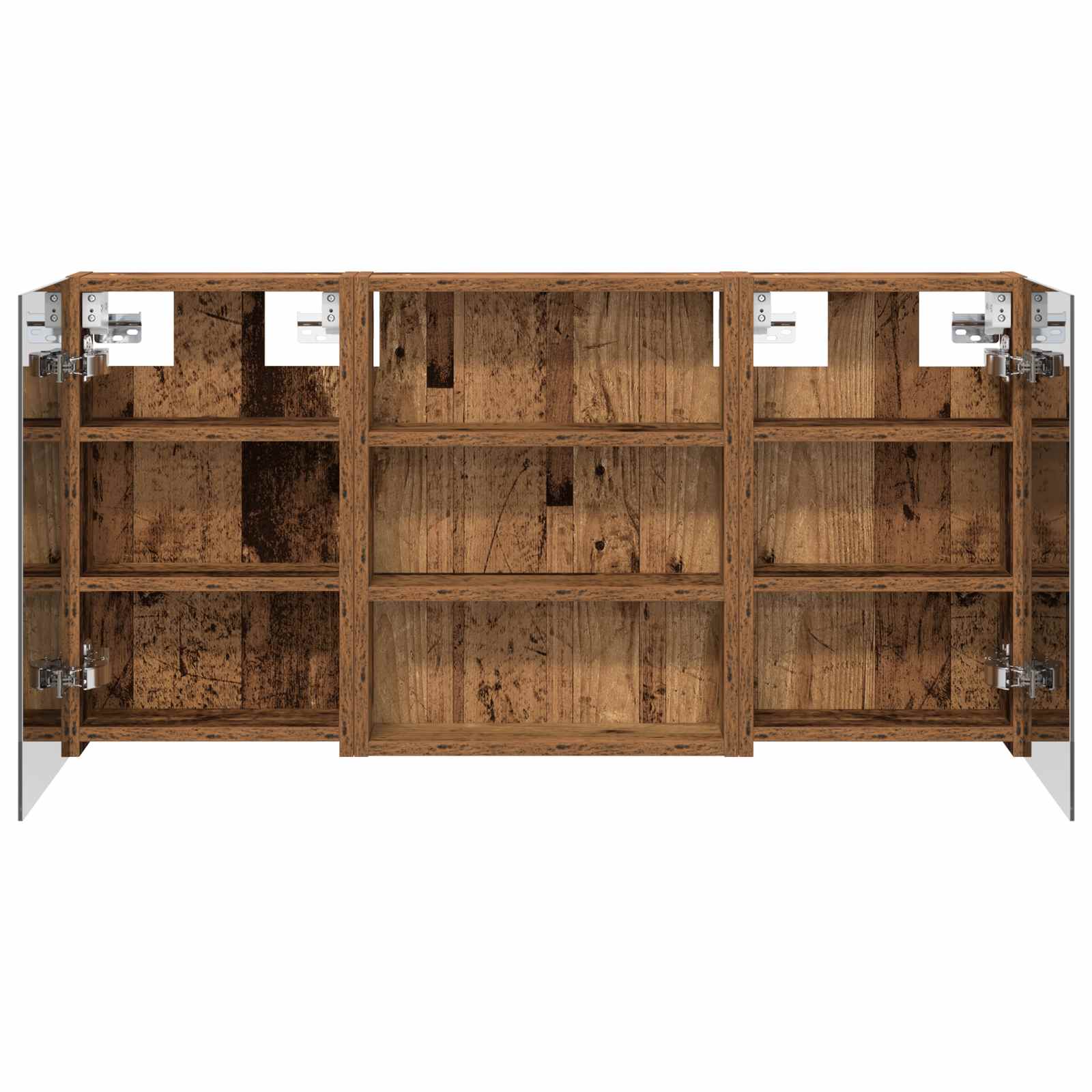 Badezimmerschrank-Set 3 pcs 80 x 10,5 x 50 cm Holzwerkstoff