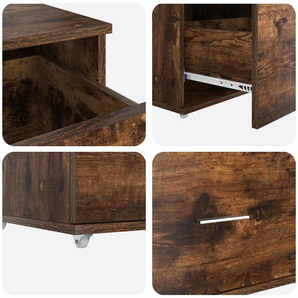 Schreibtisch mit Regal Weiß 131,5 x 50 x 106,5 cm Holzwerkstoff