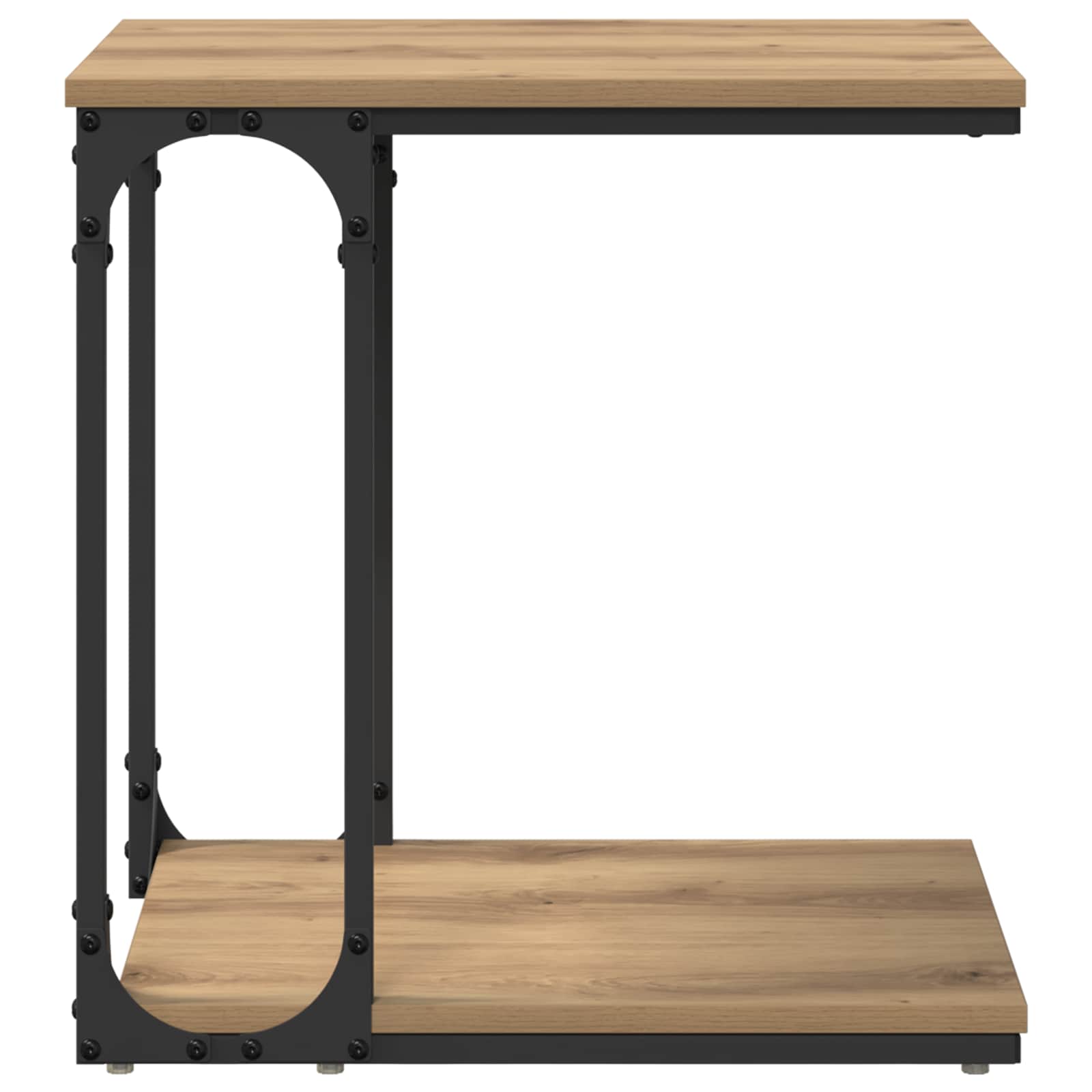 Beistelltisch Schwarz 50x35x52 cm Holzwerkstoff