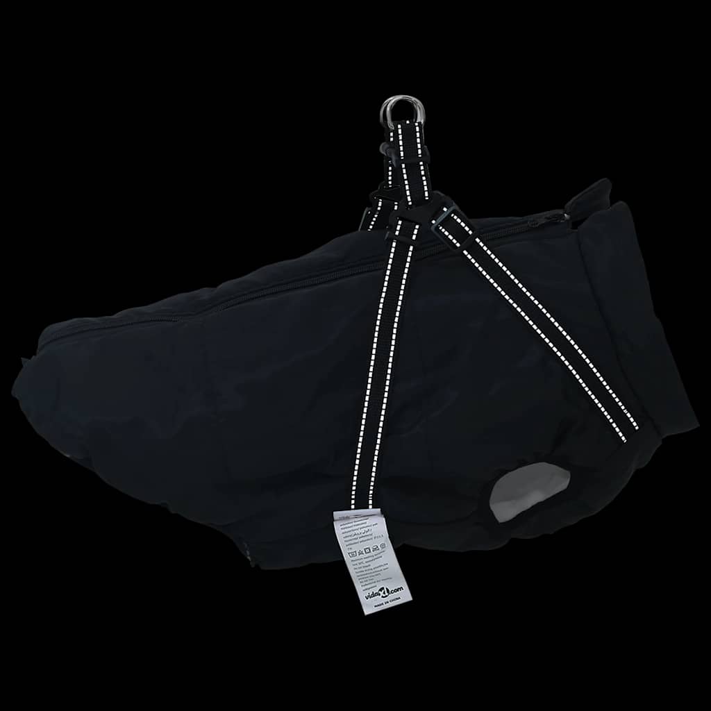 Hundemantel mit Geschirr Wasserdicht Reflektierend Lila L48