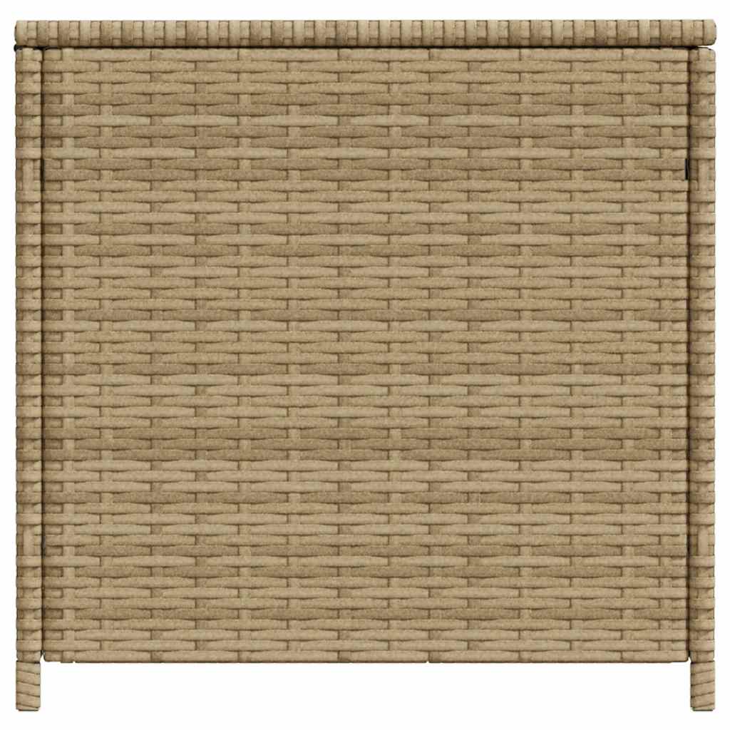 Gartentruhe Schwarz 283L Poly Rattan