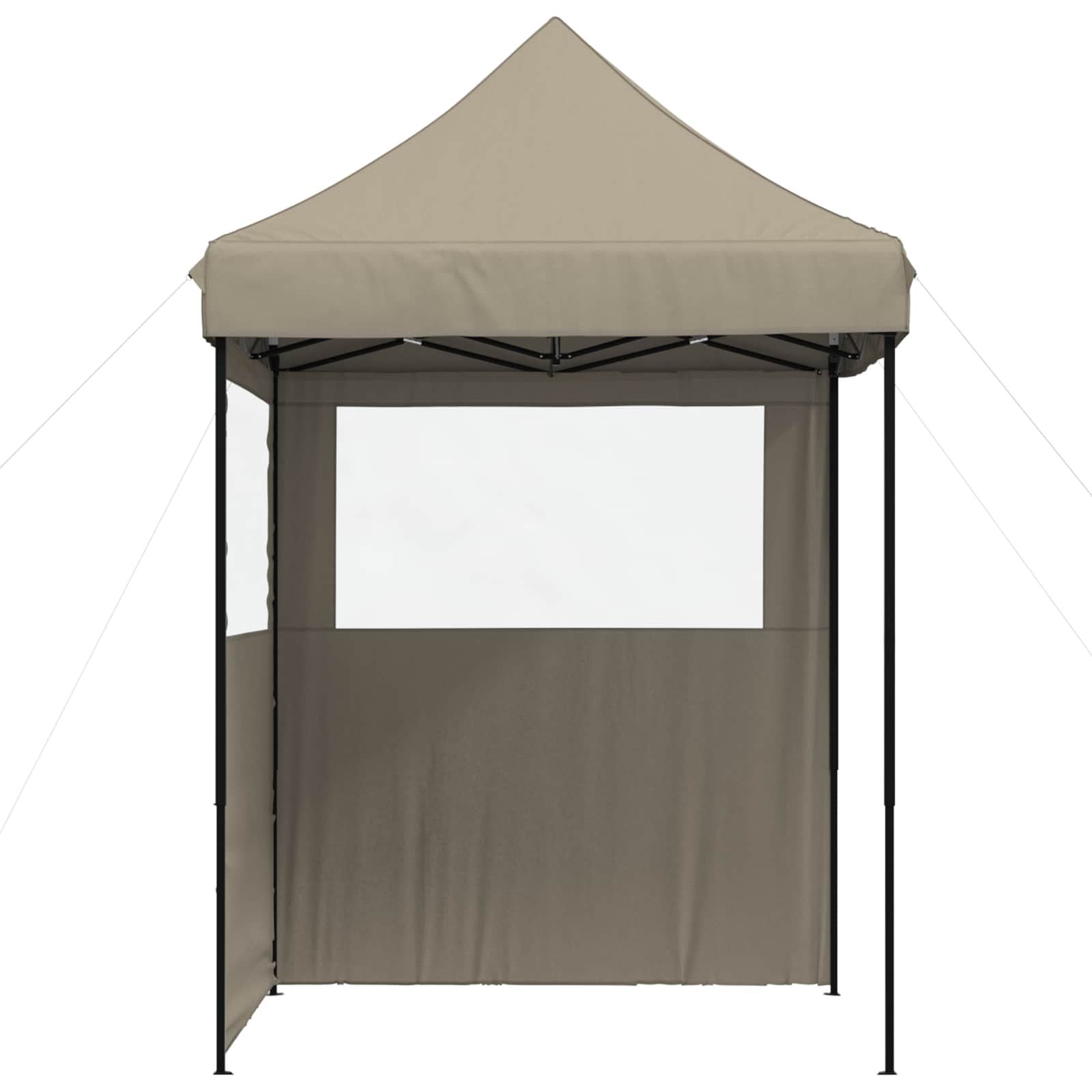 Partyzelt Faltbar Pop-Up Schwarz 200x200x306 cm