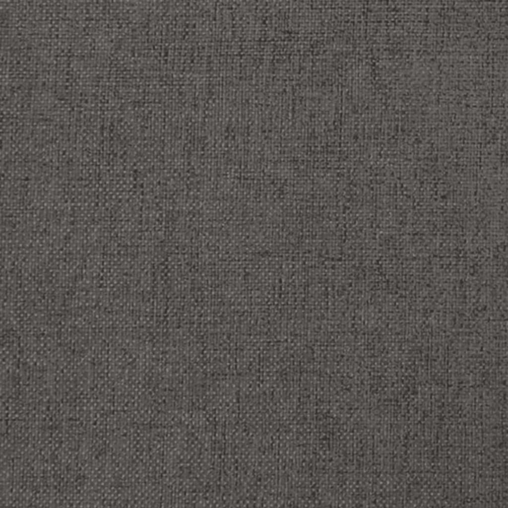 Fußhocker Hellgrau 45x29,5x35 cm Stoff und Kunstleder