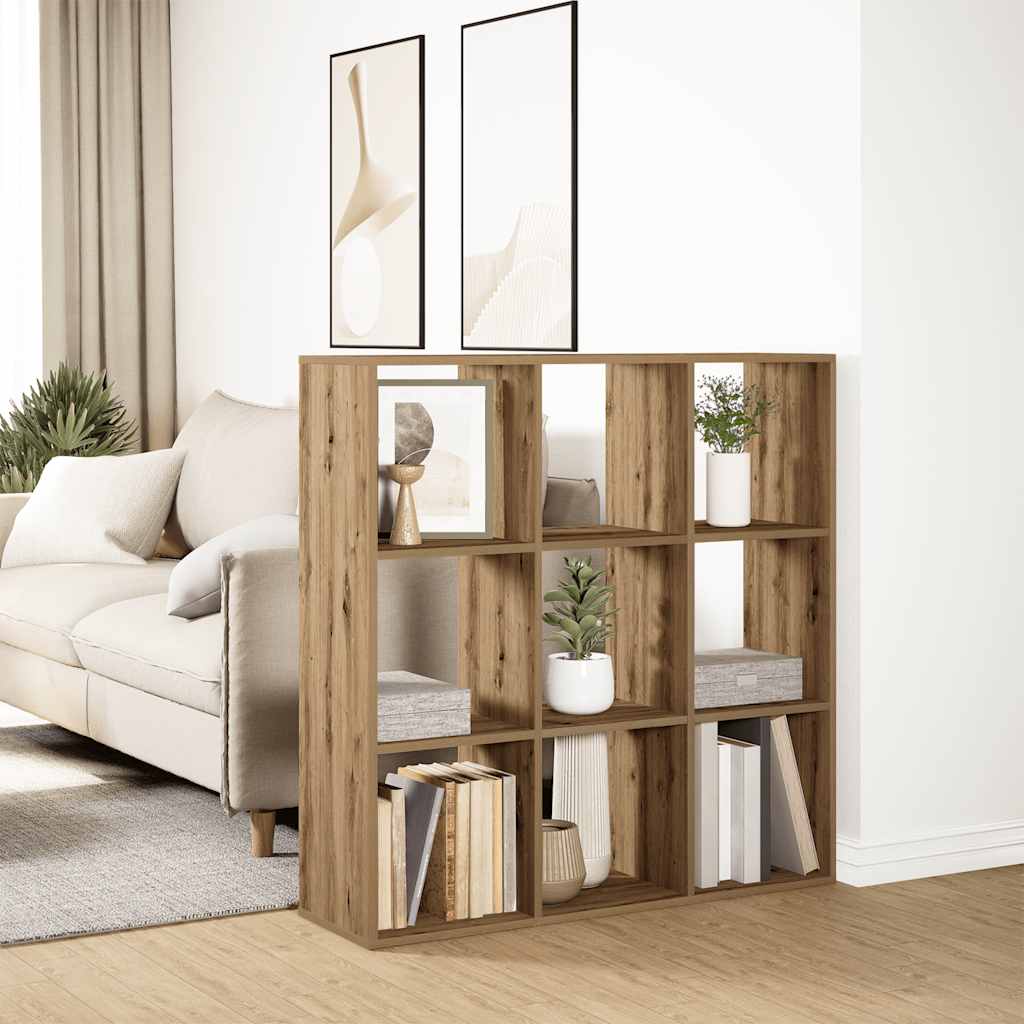 Bücherregal Weiß 137,5x29x137,5 cm Holzwerkstoff