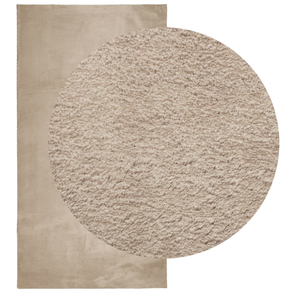 Teppich HUARTE Kurzflor Weich und Waschbar Anthrazit 60x110 cm