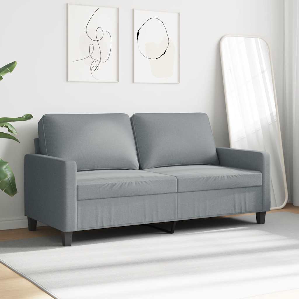 3-Sitzer-Sofa Hellgrau 180 cm Stoff