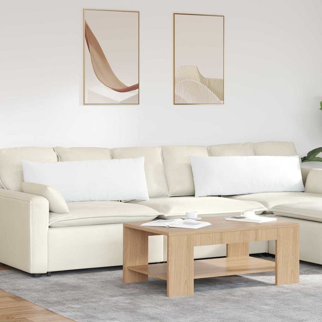 Sofakissen 2 pcs Hellgrau 50 x 30 cm Stoff
