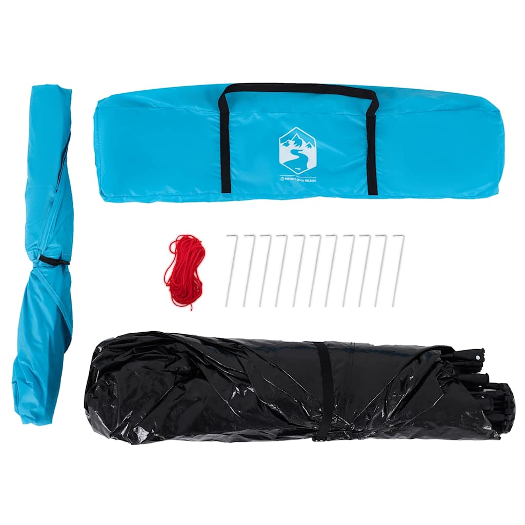Campingzelt 4 Personen Grün Quick Release