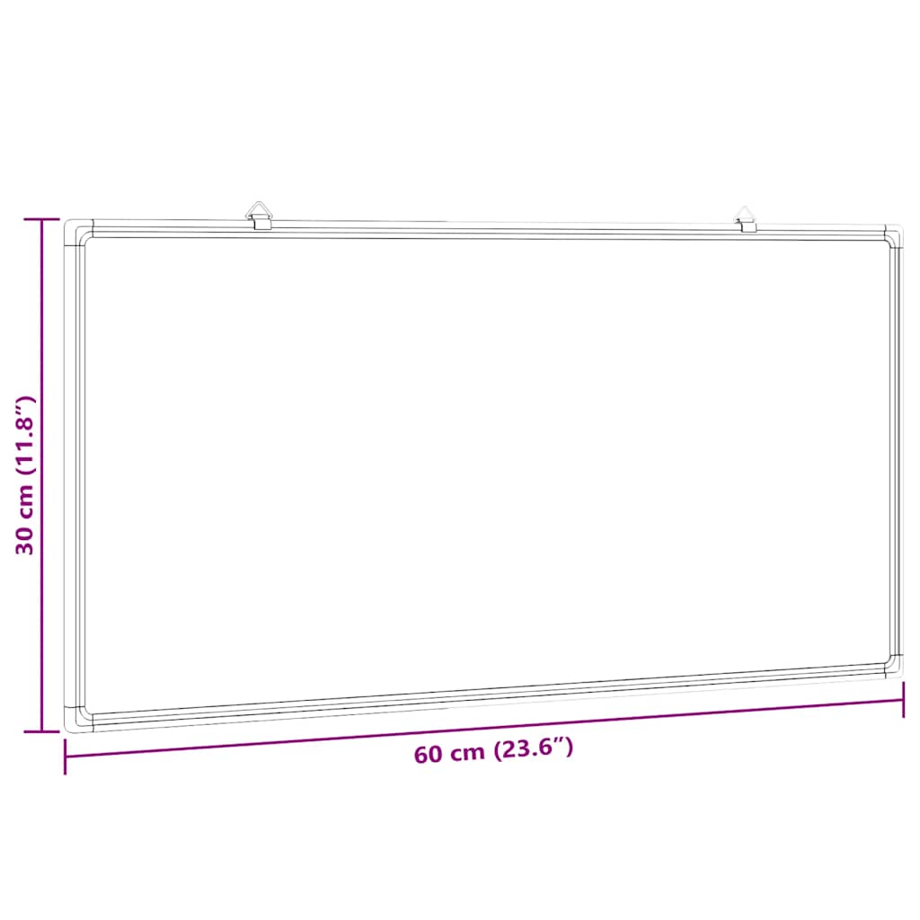 Magnetisches Whiteboard 40x30x1,7 cm Aluminium