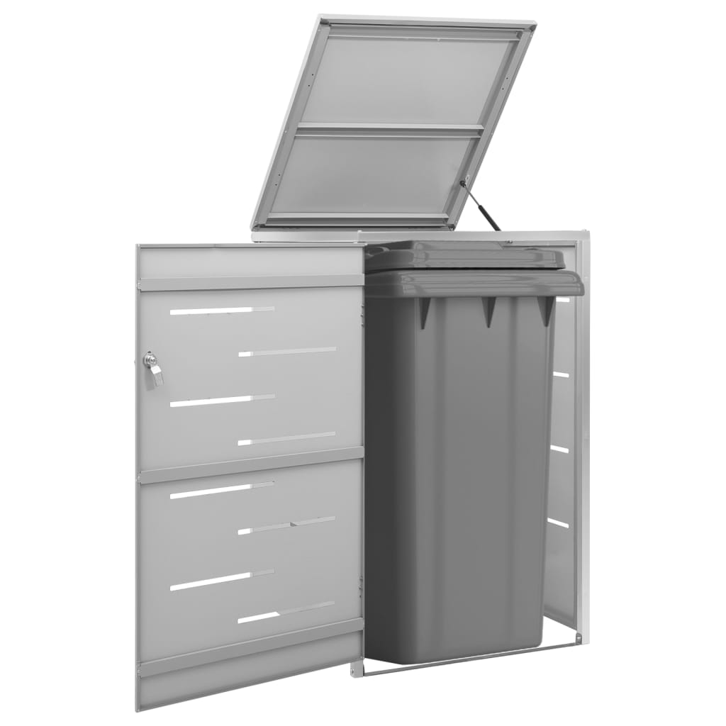 Mülltonnenbox für 3 Tonnen 207x77,5x112,5 cm Edelstahl