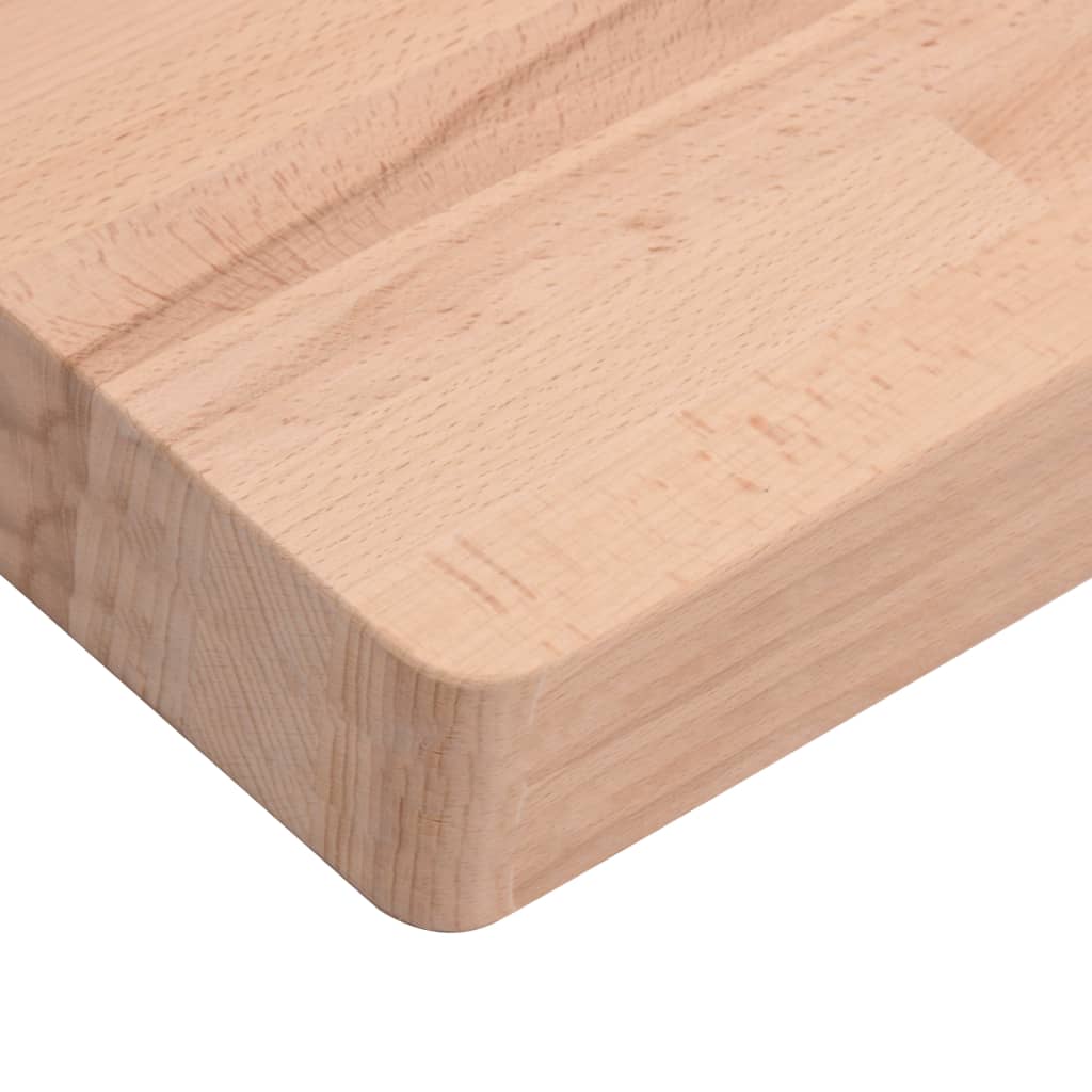 Tischplatte 80x40x1,5 cm Rechteckig Massivholz Buche