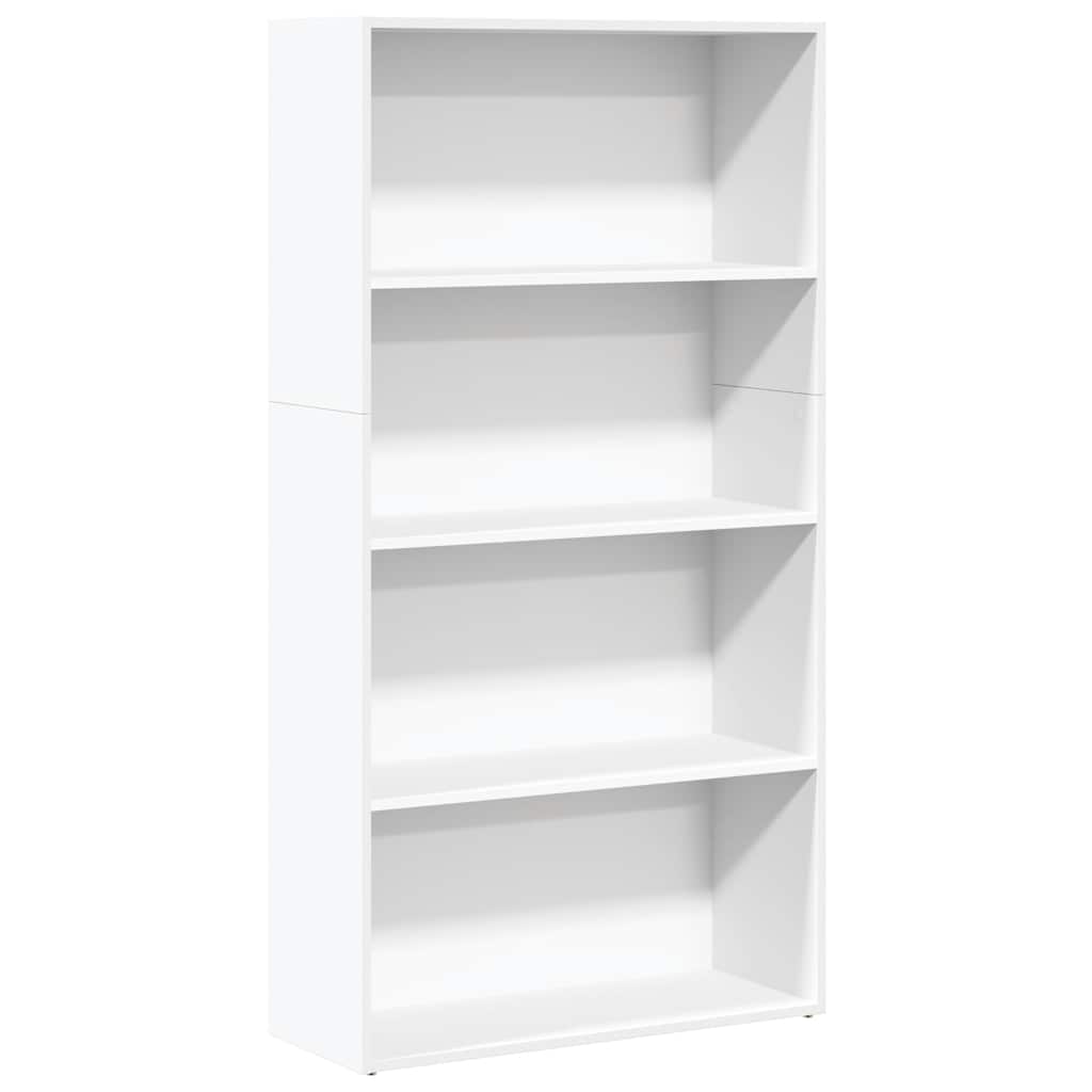 Bücherregal Weiß 80x30x189 cm Holzwerkstoff