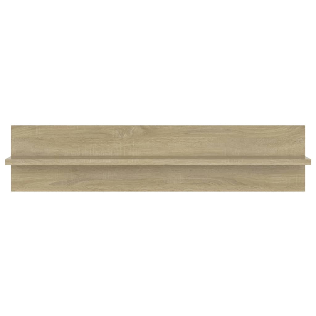 Wandregale 2 Stk. Weiß 80x11,5x18 cm Holzwerkstoff
