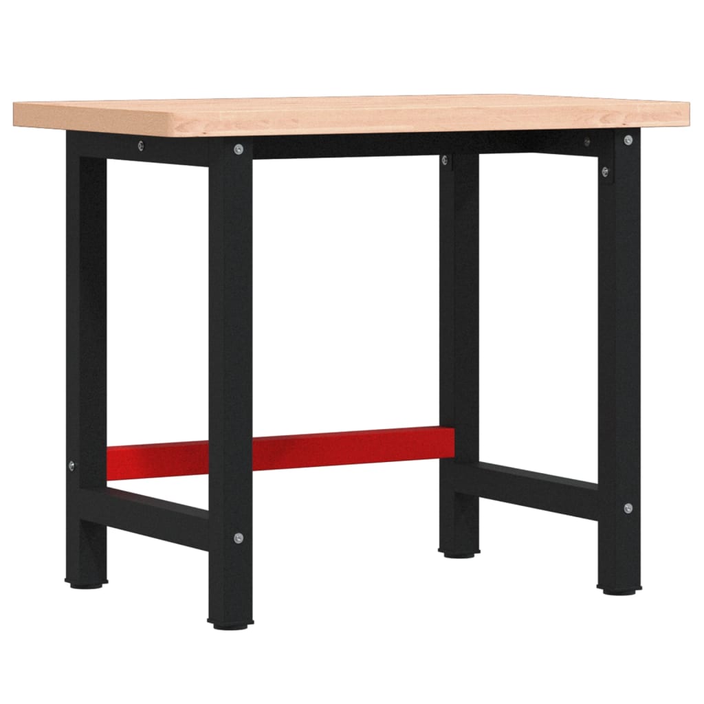 Werkbank 100x60x81,5 cm Massivholz Buche Rechteckig