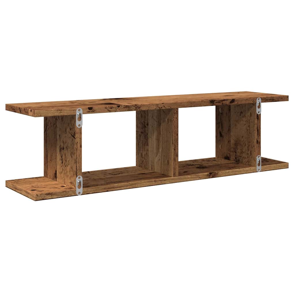 Wandregale 2 Stk. Weiß 75x18x20 cm Holzwerkstoff