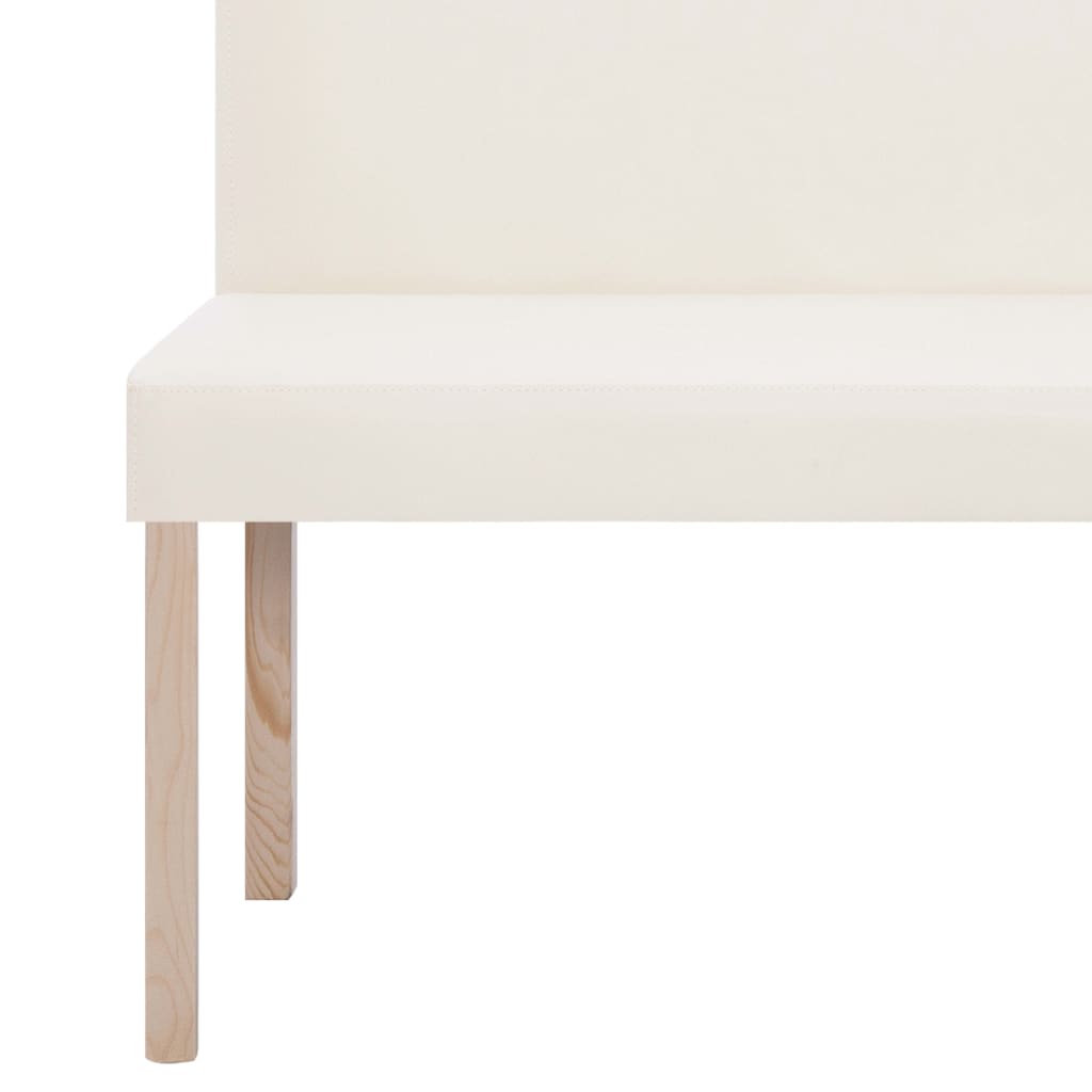 Sitzbank 139,5 cm Grau Kunstleder
