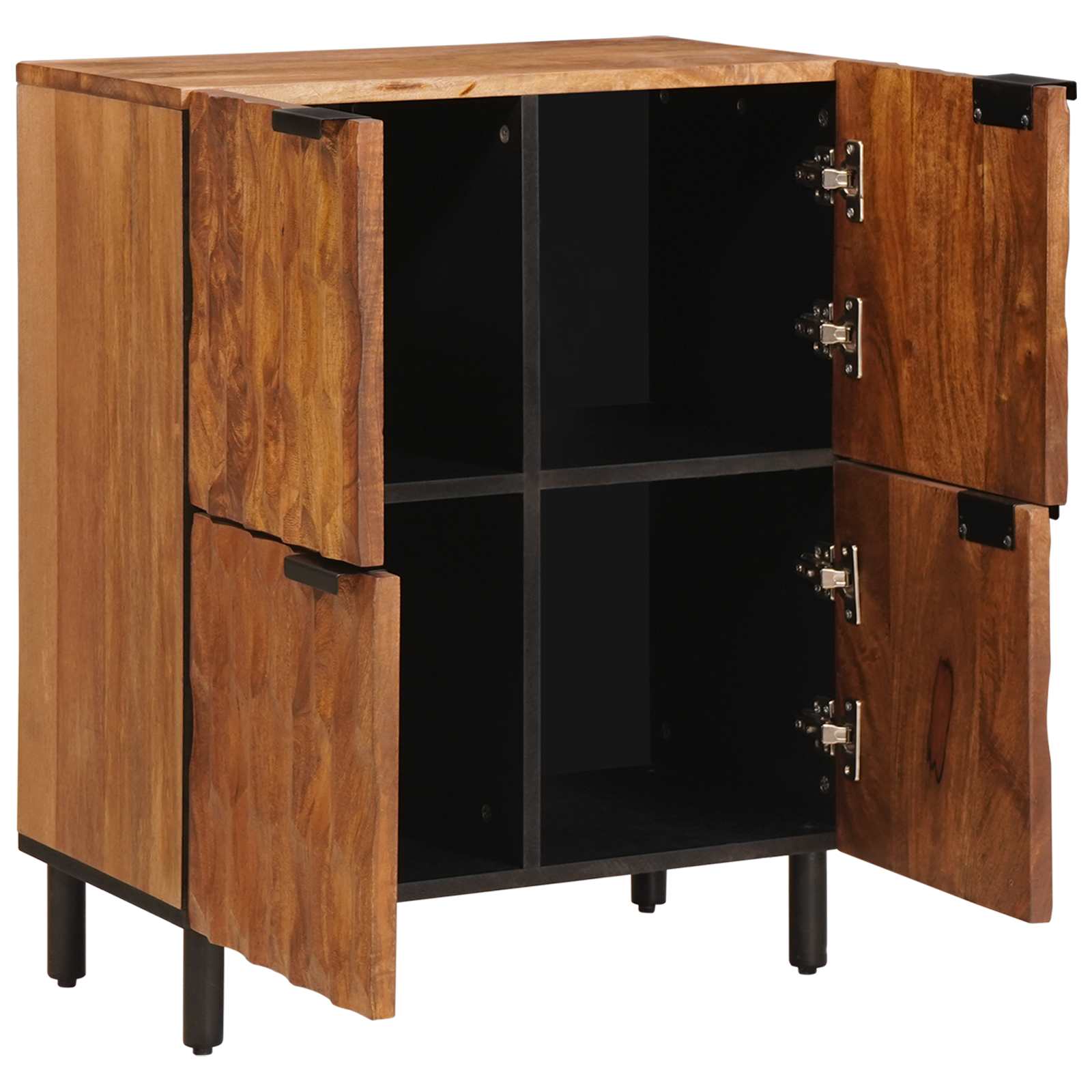 Sideboard mit Tür Weiße gewaschene Oberfläche 60 x 33 x 75 cm