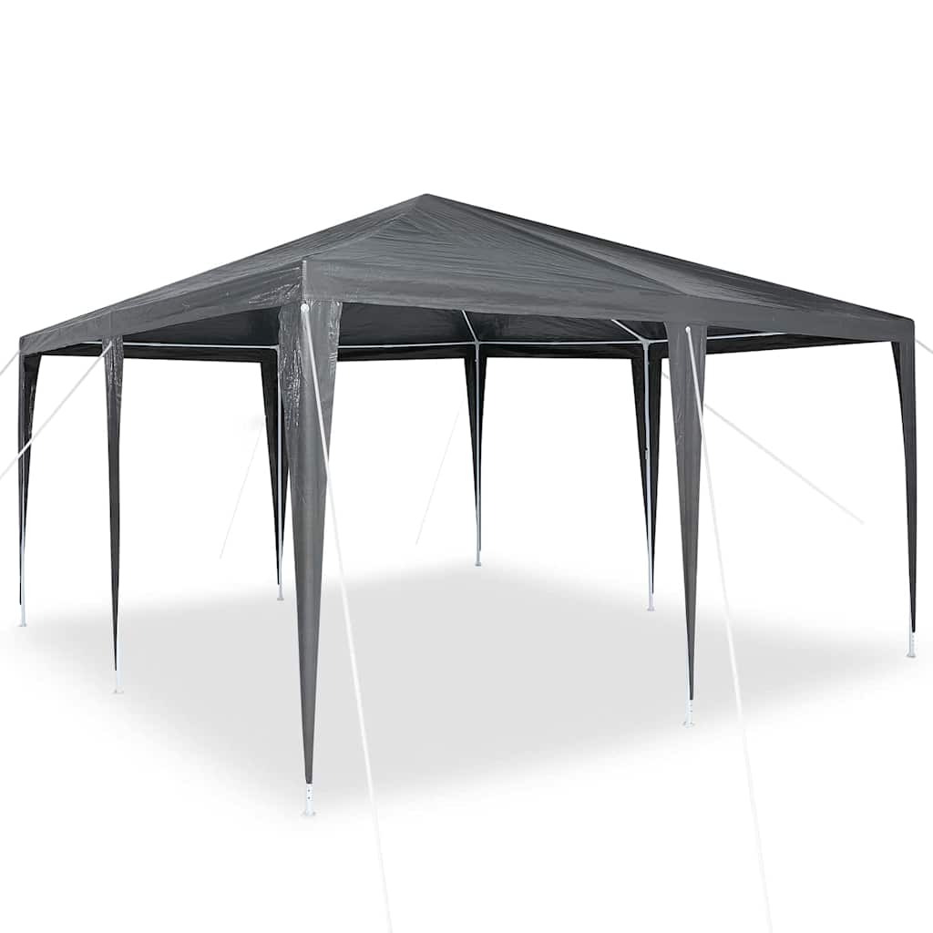 Party-Zelt Weiß 400 x 400 x 266 cm Polyethylen und Stahl
