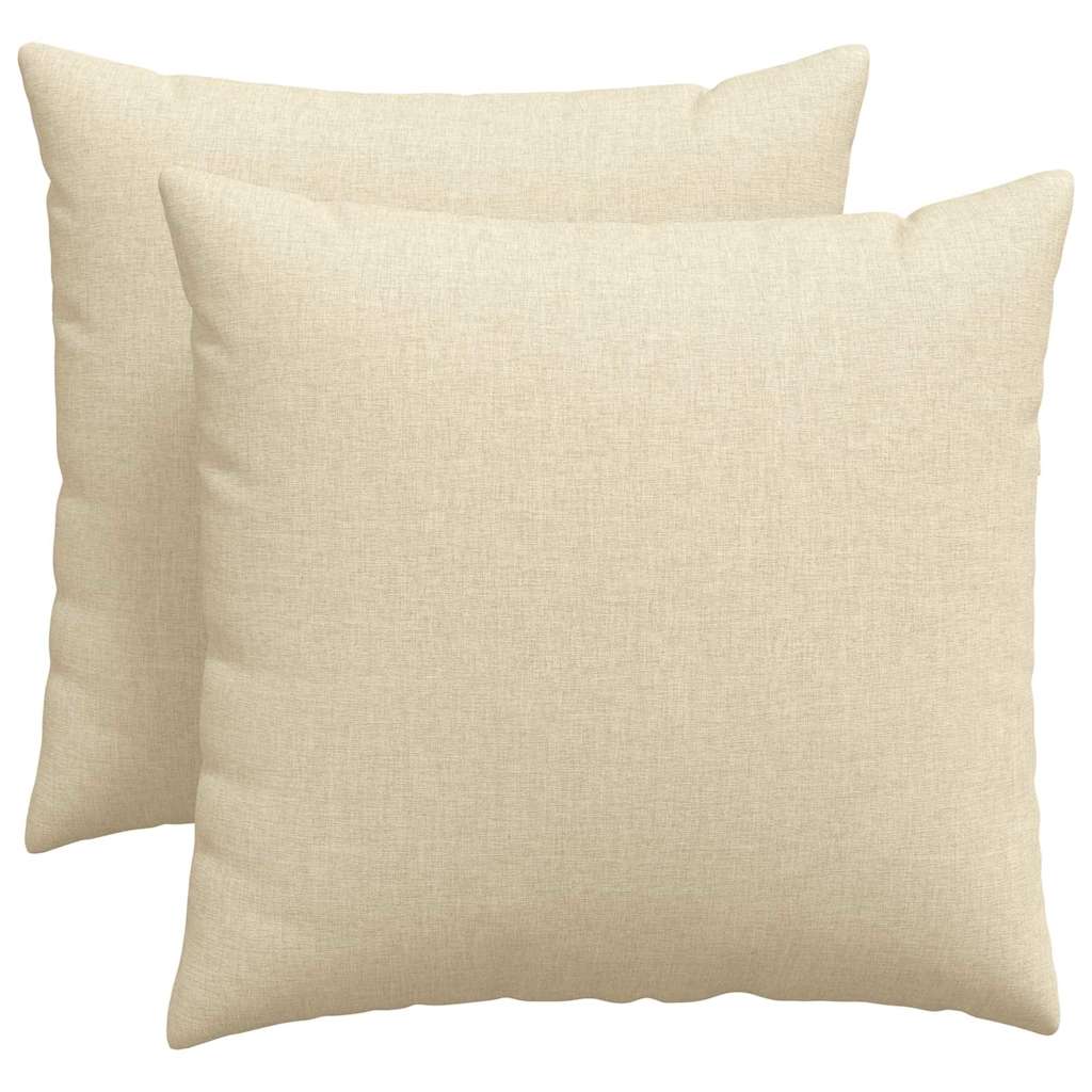 Sofakissen 2 pcs Hellgrau 50 x 30 cm Stoff