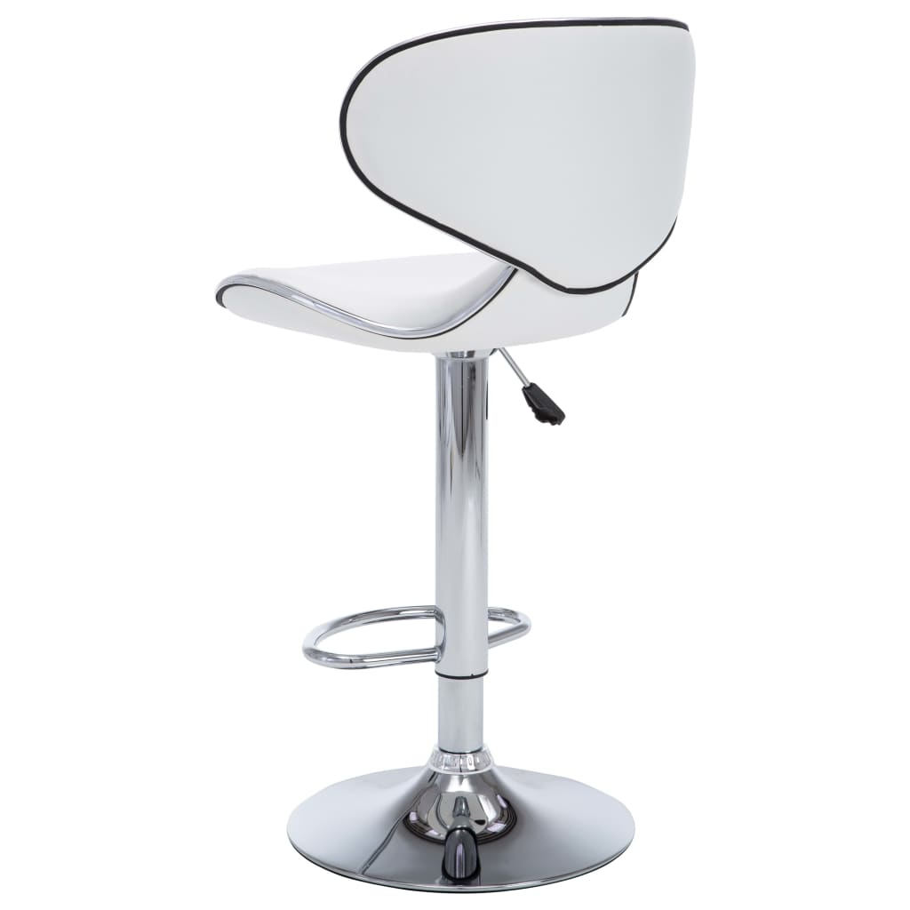 Barhocker 2 Stk. Rot Kunstleder