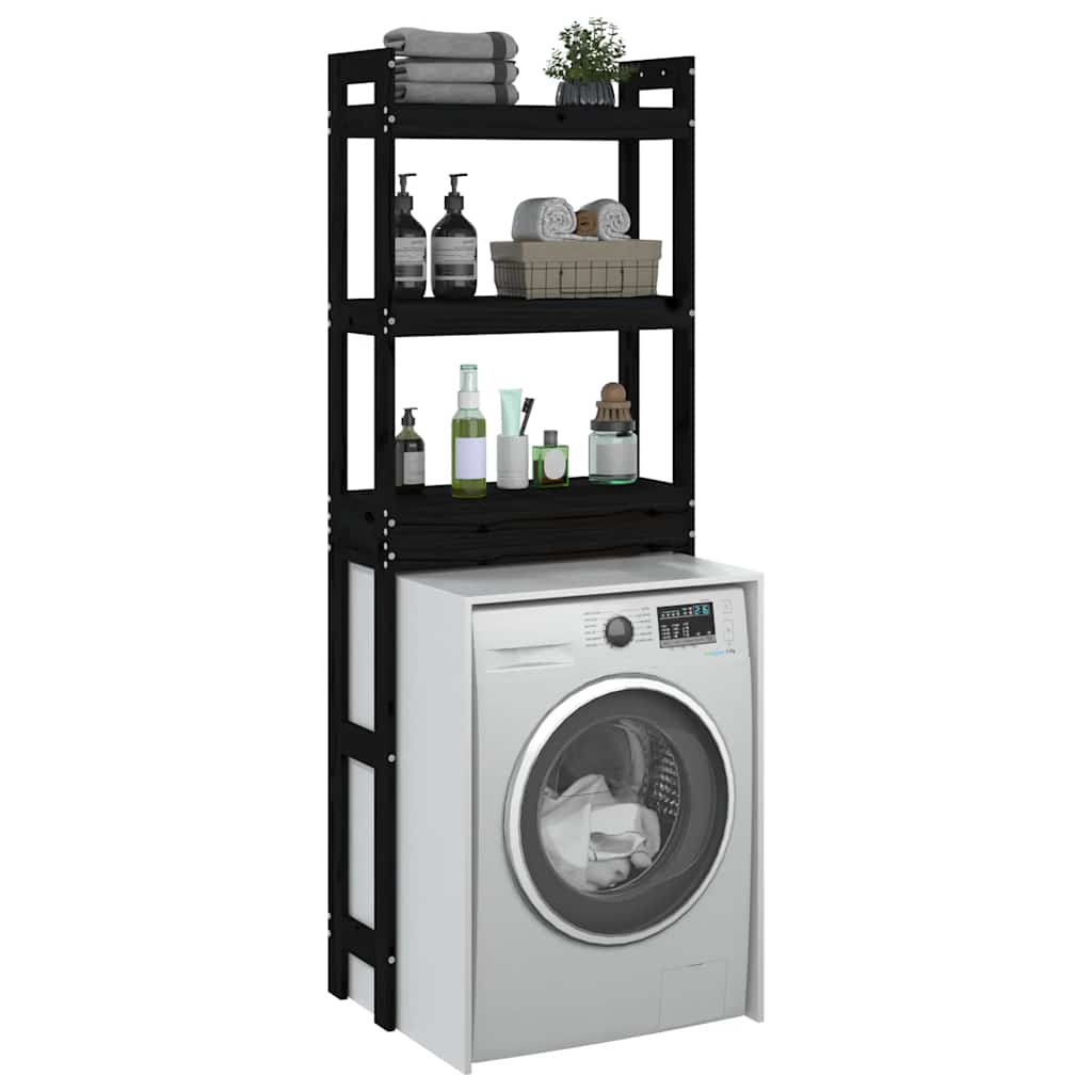 Toilettenregal 63x26x171 cm Massivholz Kiefer