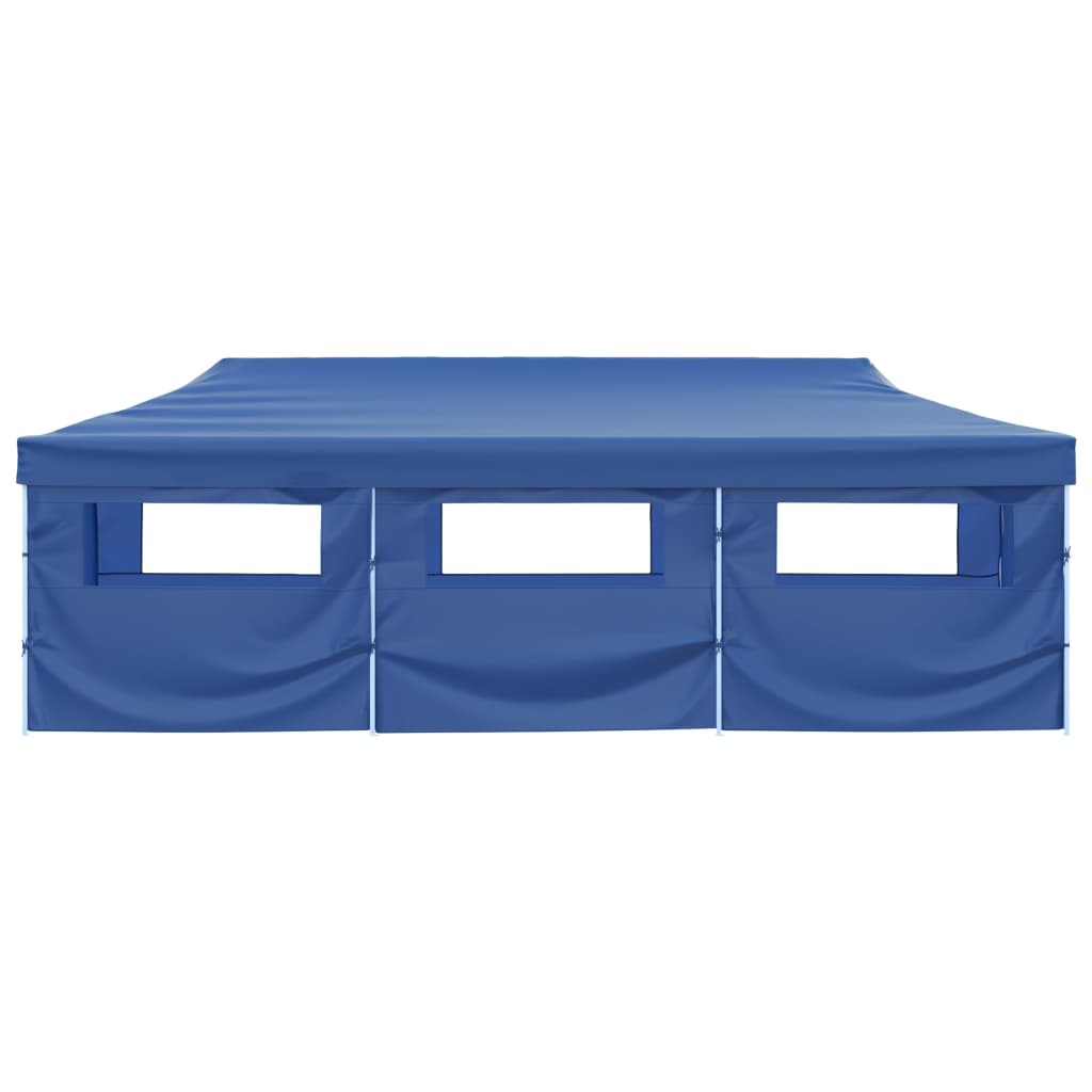 Faltzelt Partyzelt Pop-Up mit 8 Seitenwänden 870x291x315 cm Creme