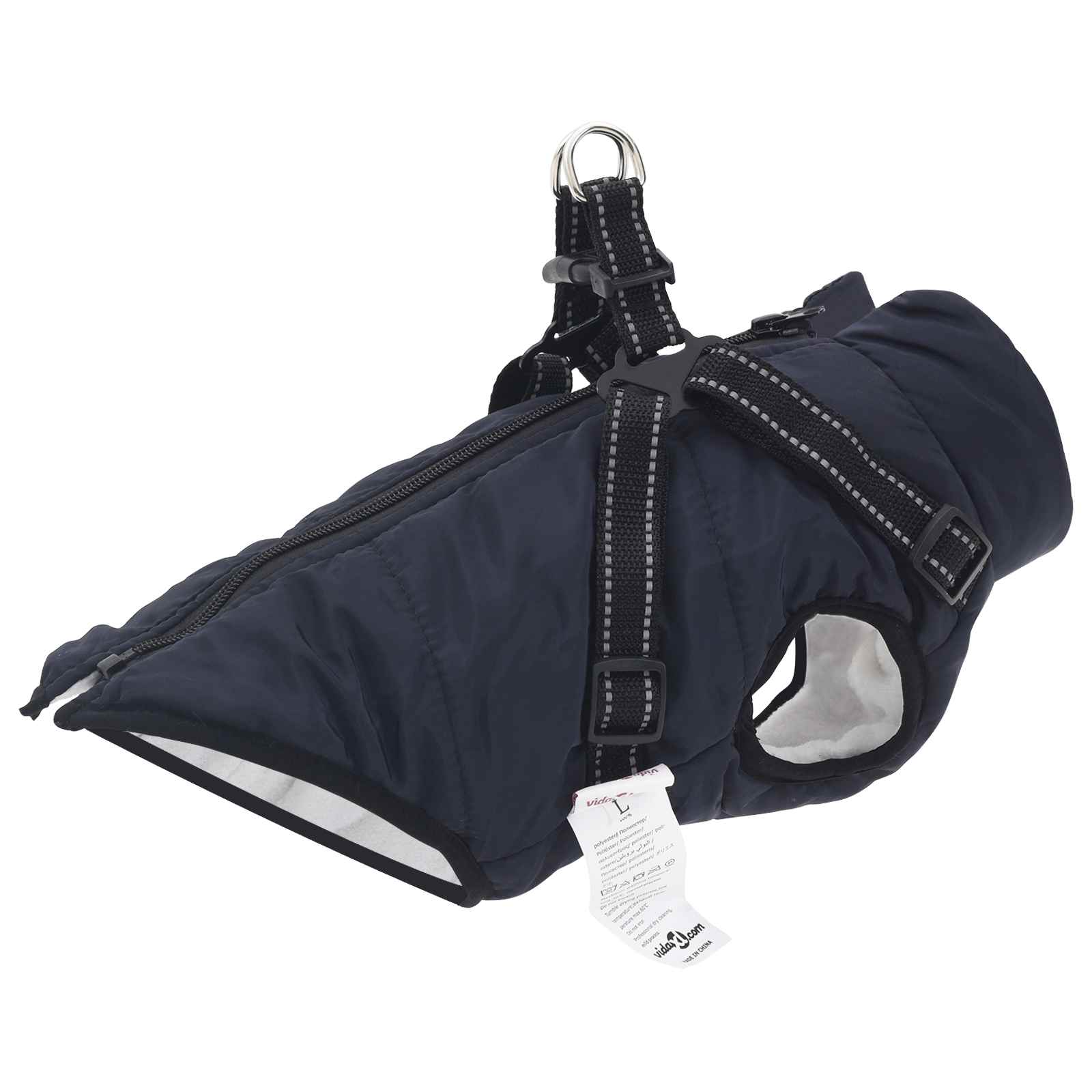 Hundemantel Rot L24 Fleece und Polyester