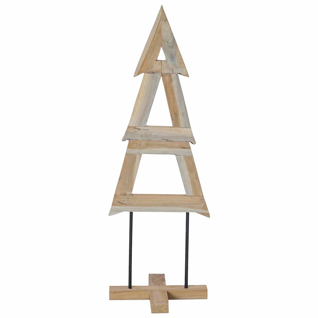 Weihnachtsbaum mit Ständer Braun 90 cm Massivholz Teak