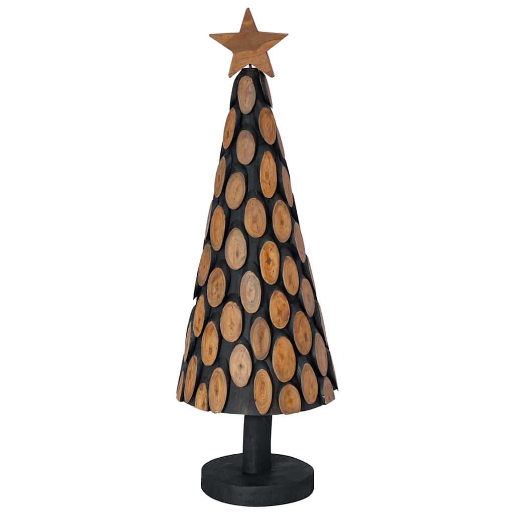 Weihnachtsbaum mit Ständer Braun 61 cm Massivholz Teak