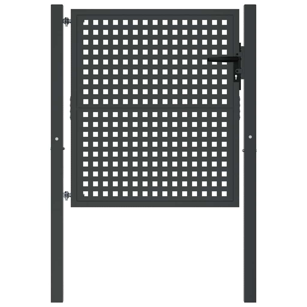 Gartentor Anthrazit 100x75 cm Stahl