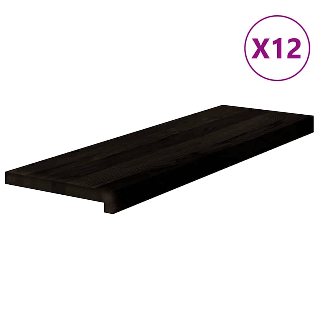 Treppenstufen 4 Stk. Unbehandelt 70x25x2 cm Massivholz Eiche