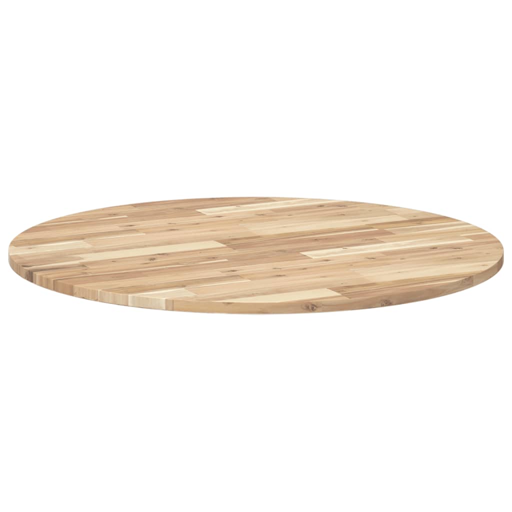 Tischplatte Rund Ø40x2 cm Massivholz Akazie