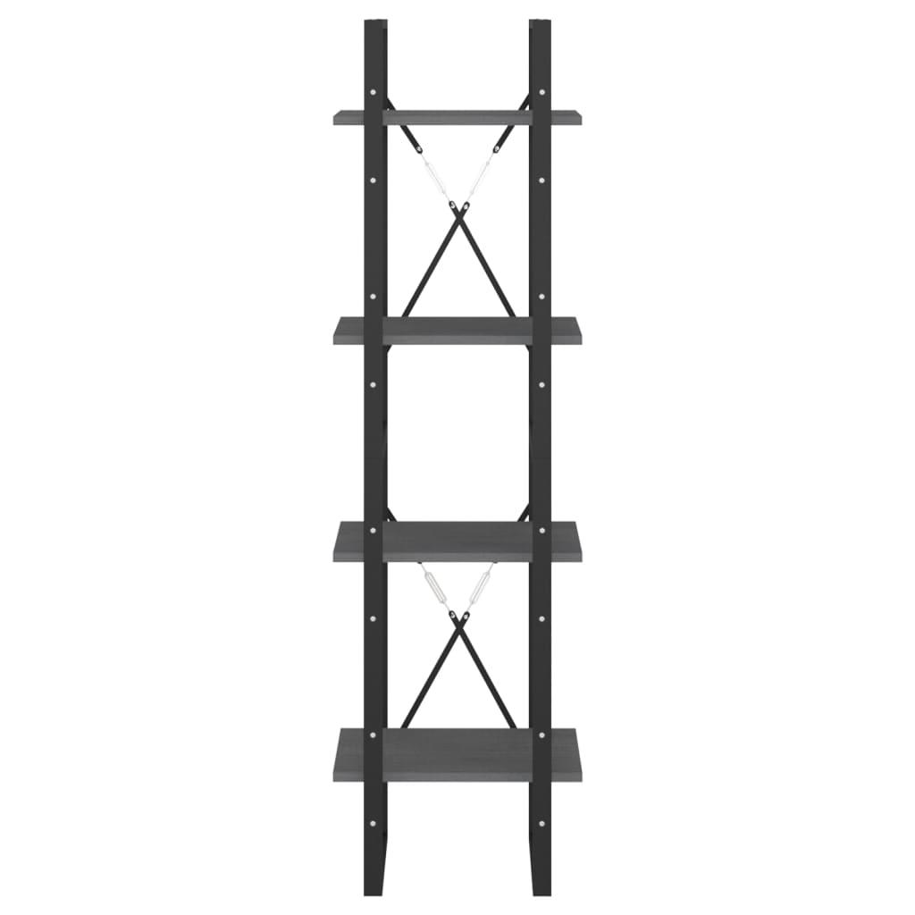 Bücherregal 2 Fächer Weiß 40x30x70 cm Holzwerkstoff