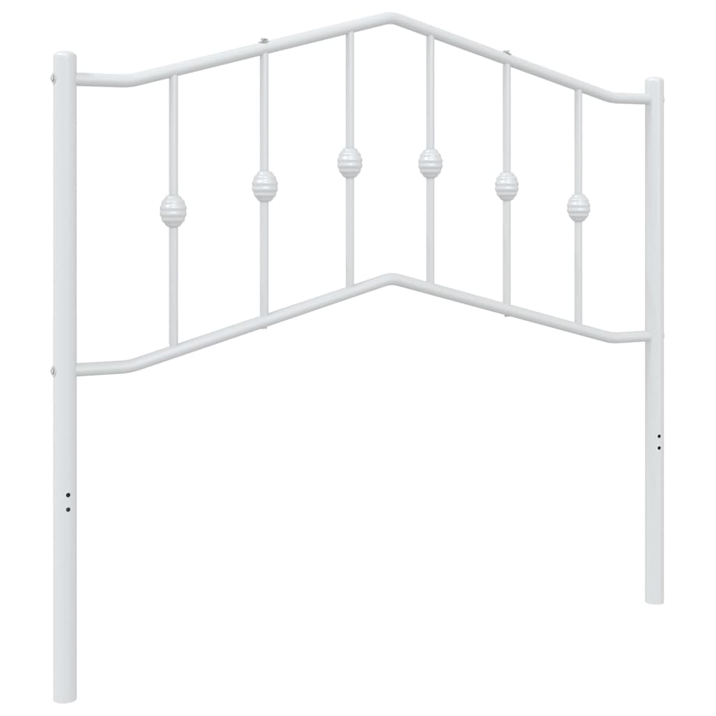 Ersatz-Kopfteil Metall Schwarz 90 cm