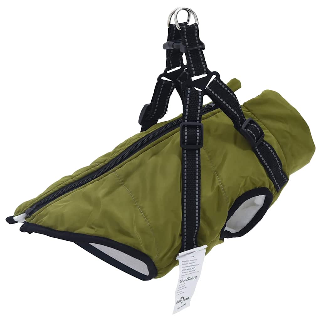 Hundemantel mit Geschirr Wasserdicht Reflektierend Lila L48
