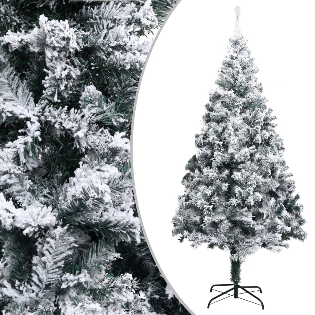 Künstlicher Weihnachtsbaum mit Dicken Zweigen Grün 150 cm PVC