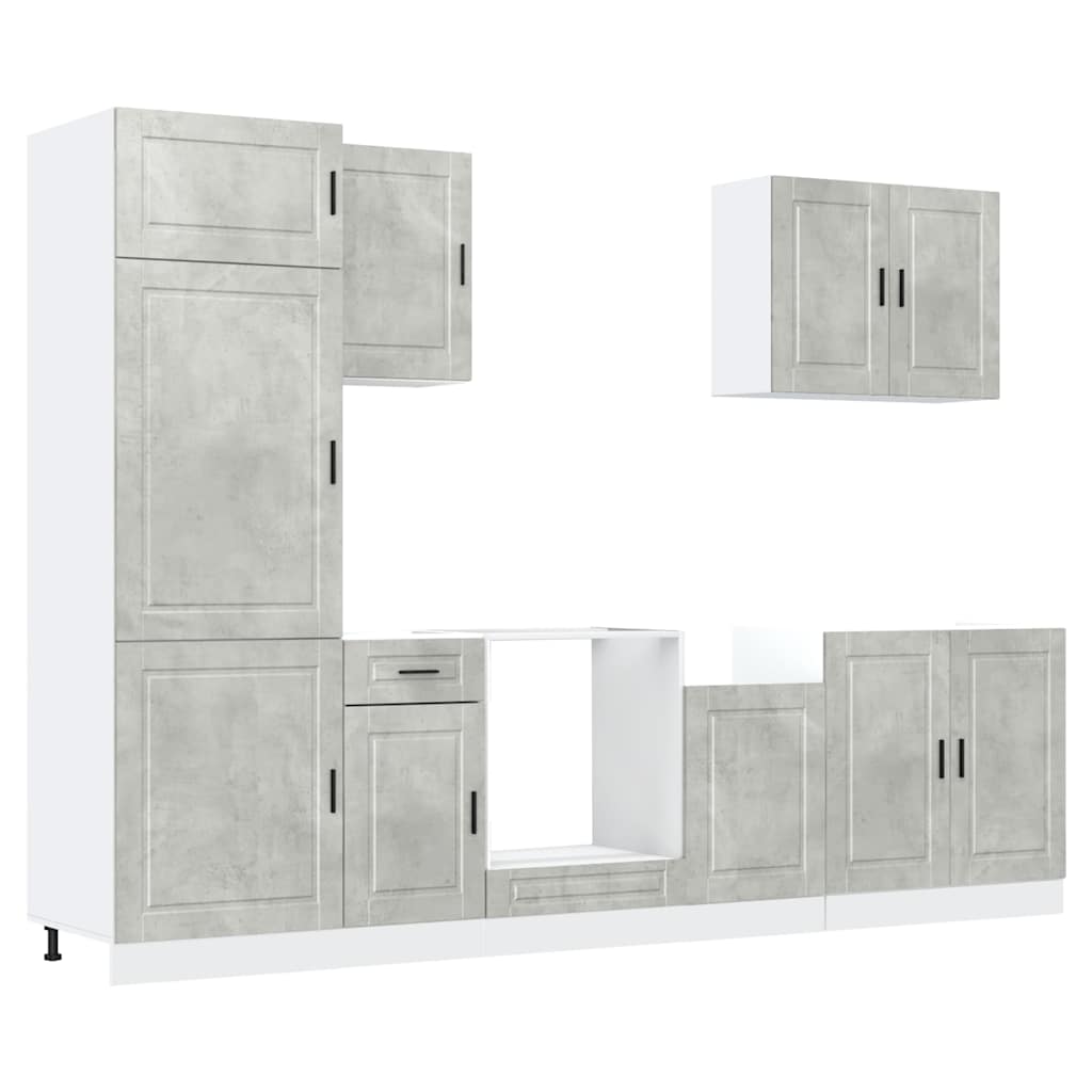 7-tlg. Küchenschrank-Set Porto Weiß Holzwerkstoff