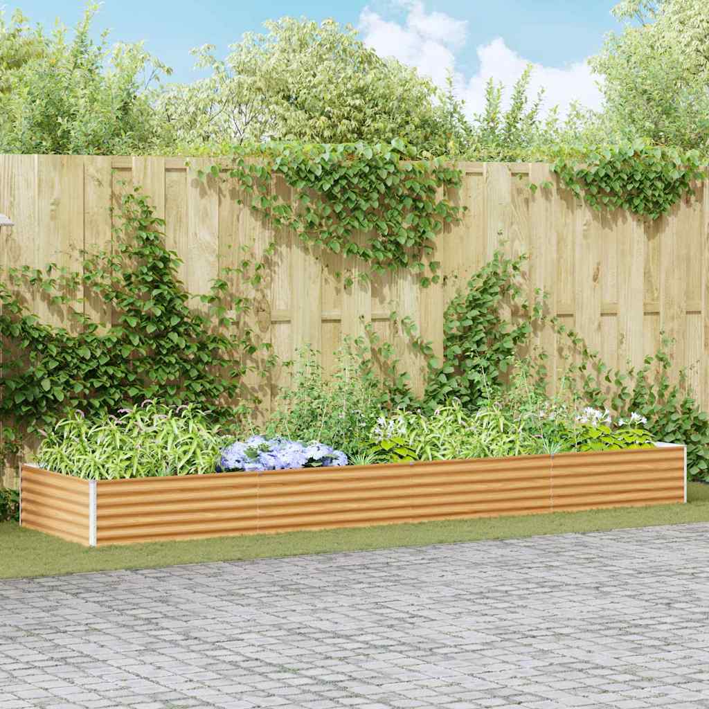 Garten-Hochbeet 100 x 50 x 36 cm Cortenstahl