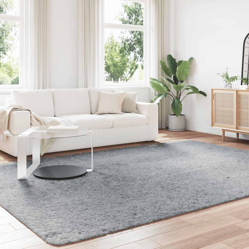 Teppich Shaggy Hochflor NAVARRA Beige 60x100 cm Polyester