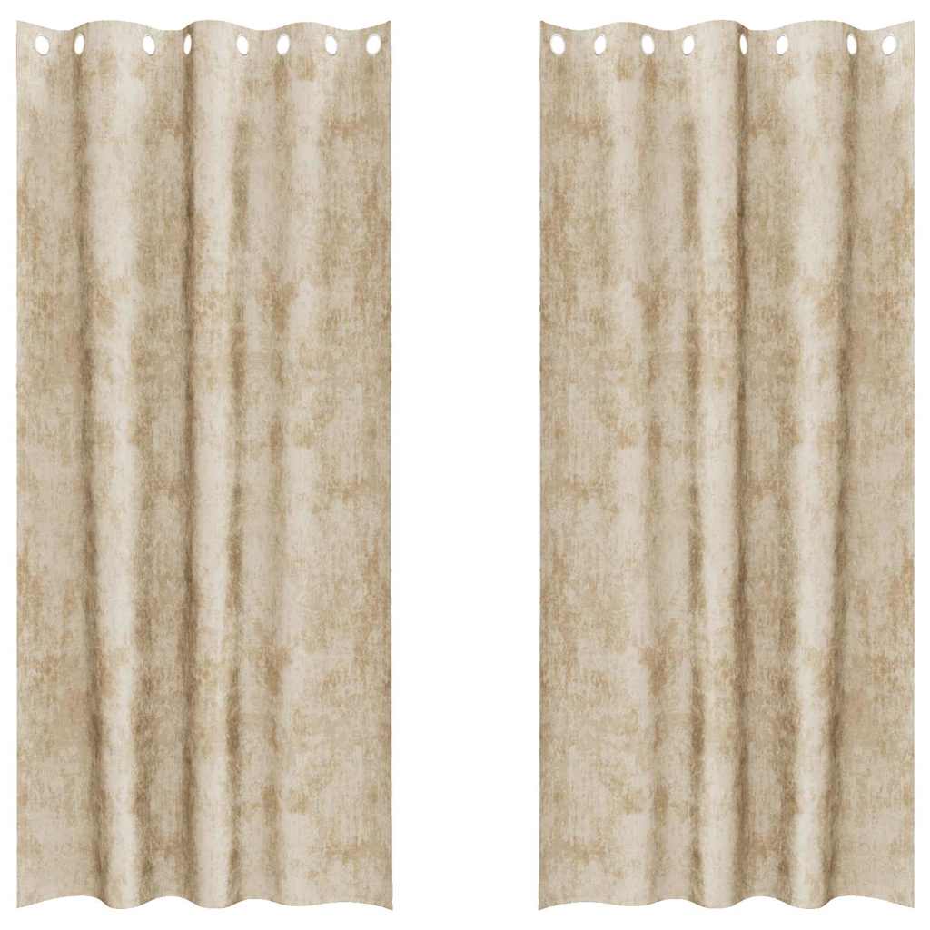 Samtvorhänge mit Vorhängen 2 pcs Weinrot 140 x 140 cm Samt