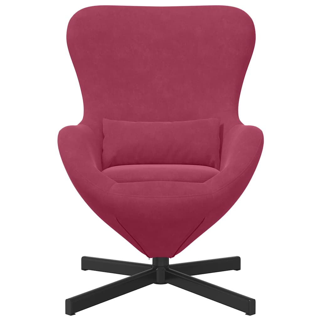 Eiersessel Blau 63 x 73 x 90 cm Samt