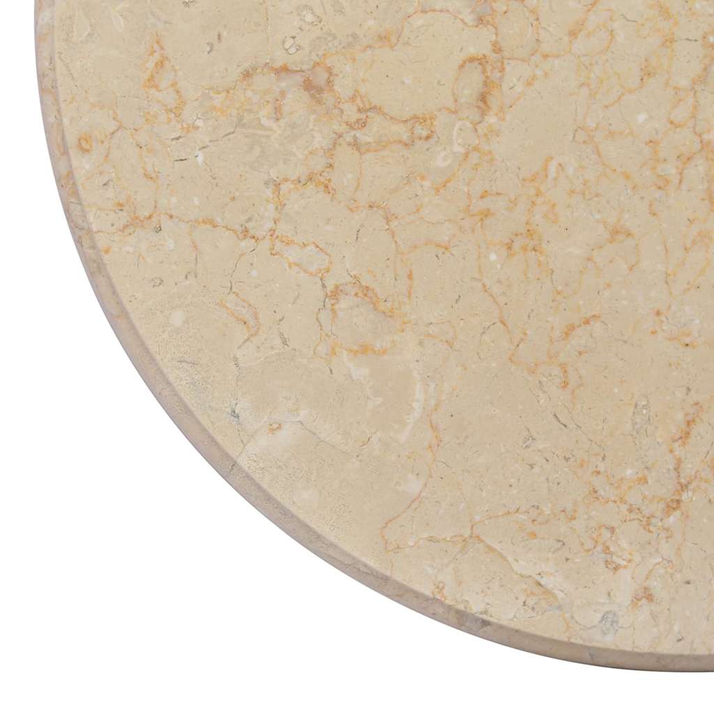 Tischplatte Creme Ø40x2,5 cm Marmor