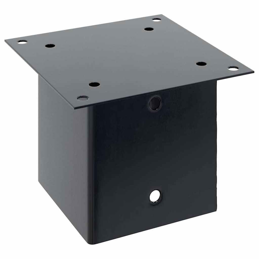 Pfostenträger Quadratisch 4Stk. Silber 46x46mm Verzinkter Stahl