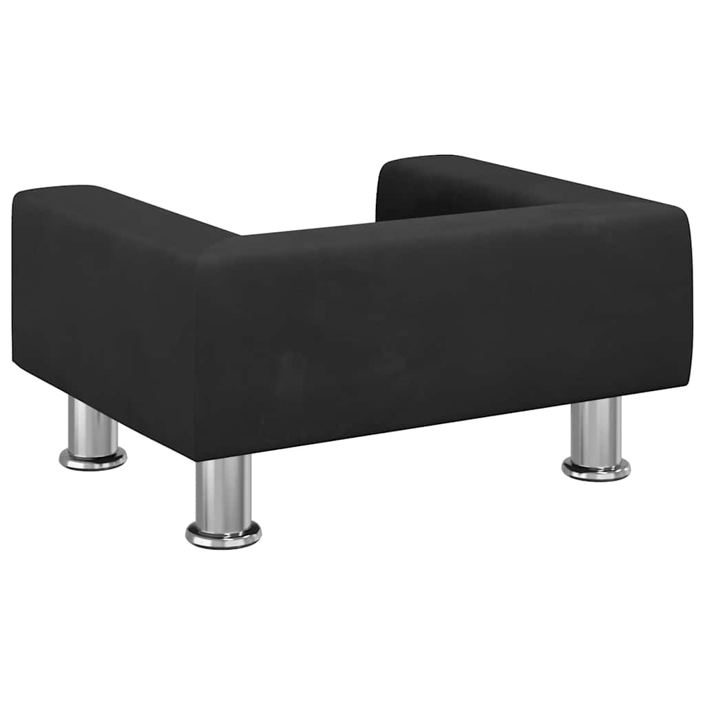 Hundebett Blau 70x45x26,5 cm Samt