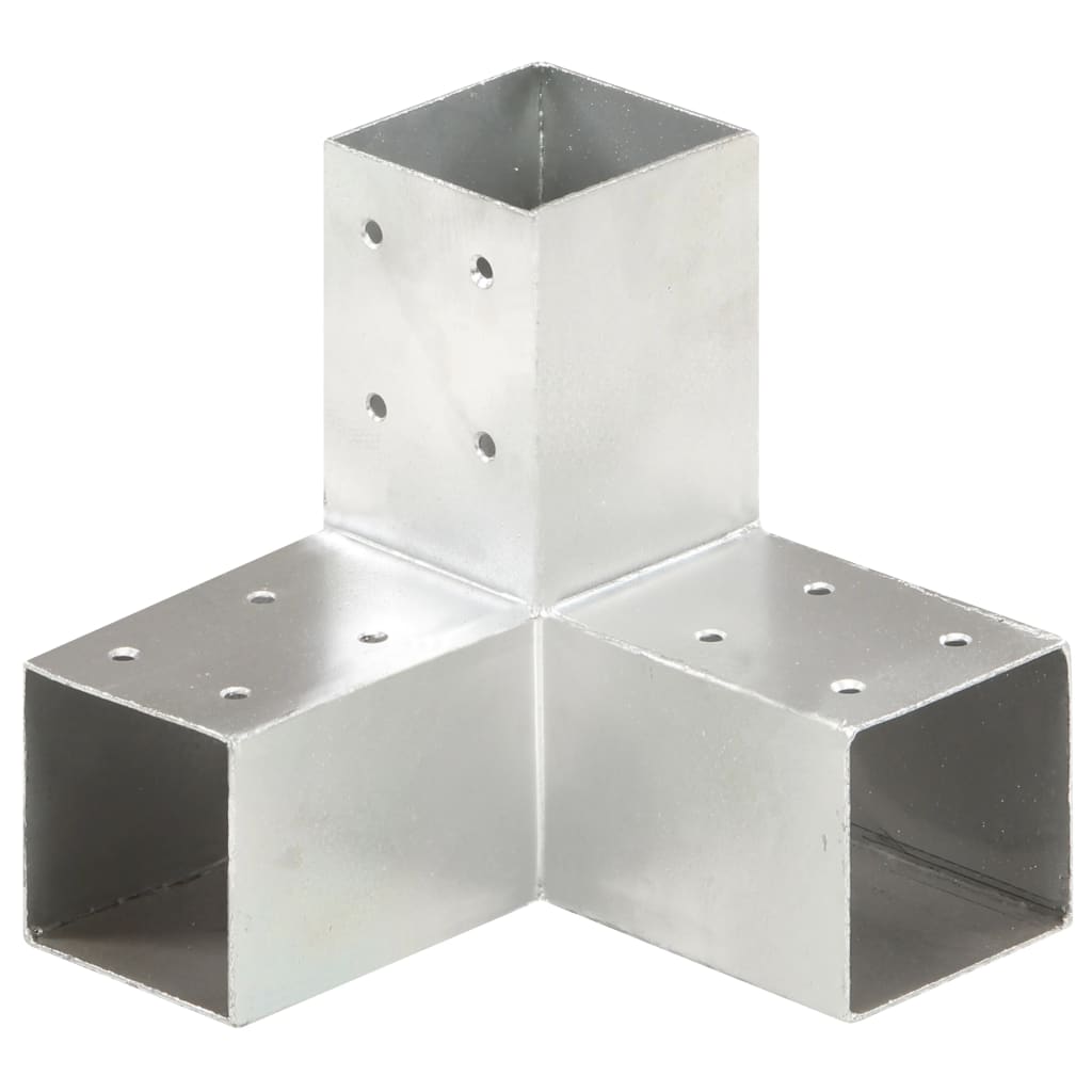 Pfostenverbinder L-Form Verzinktes Metall 71 x 71 mm