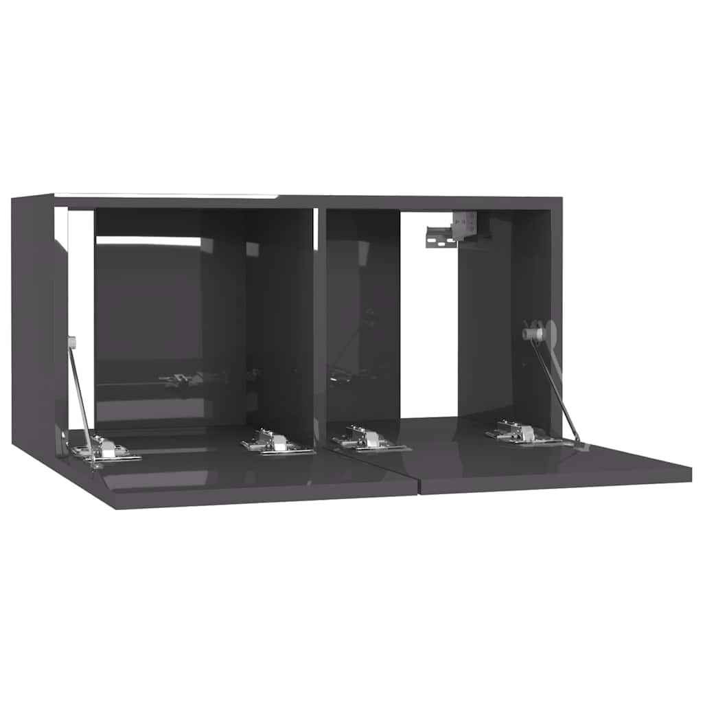 4-tlg. TV-Schrank-Set Weiß Holzwerkstoff