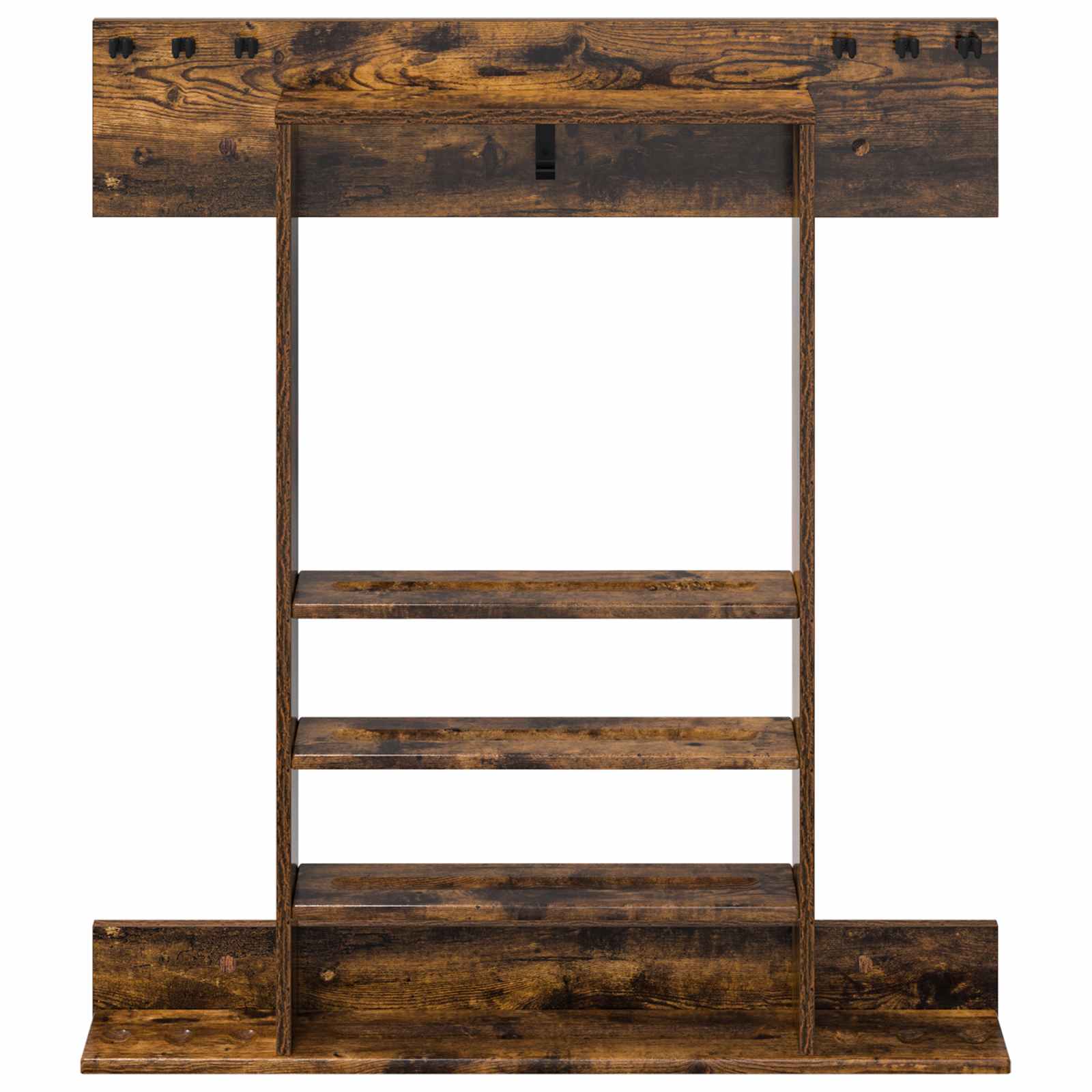 Billardqueue-Ständer Holzwerkstoff 93 x 12 x 103 cm Weiß