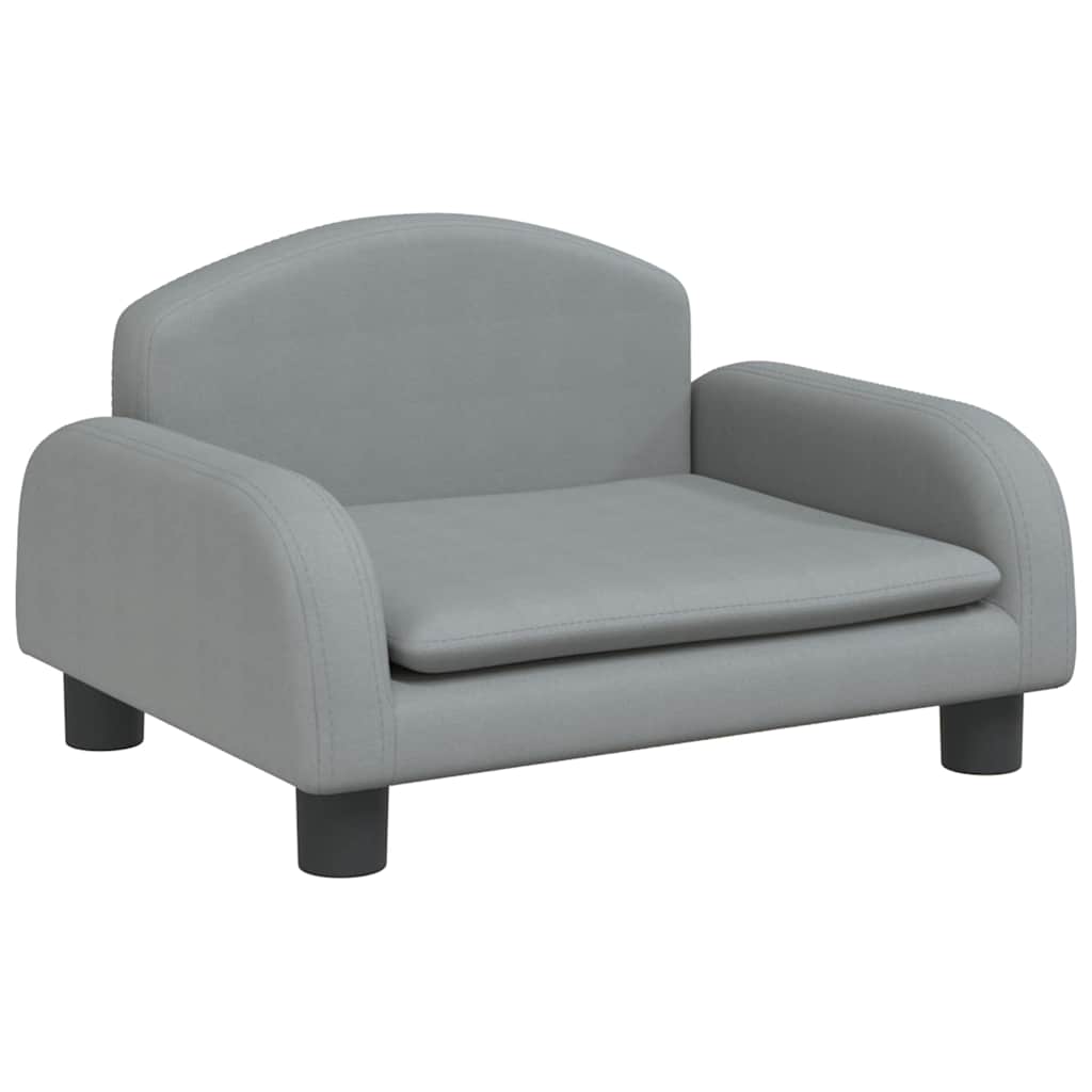 Kindersofa Creme 70x45x30 cm Stoff