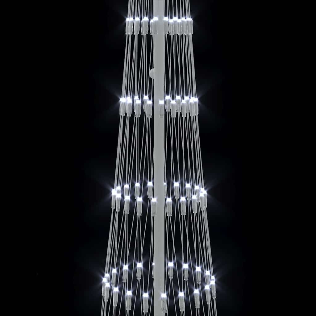 LED-Weihnachtsbaum Warmes Weiß 51 x 51 x 190 cm Metall