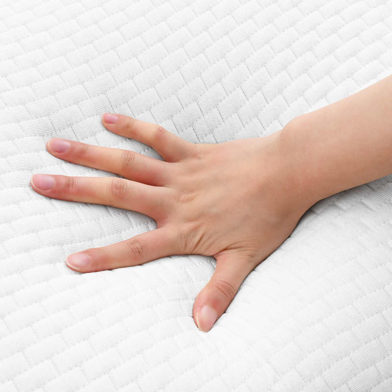 Schlafkissen Uni Weiß 60 x 40 x 13 cm Viscoschaum